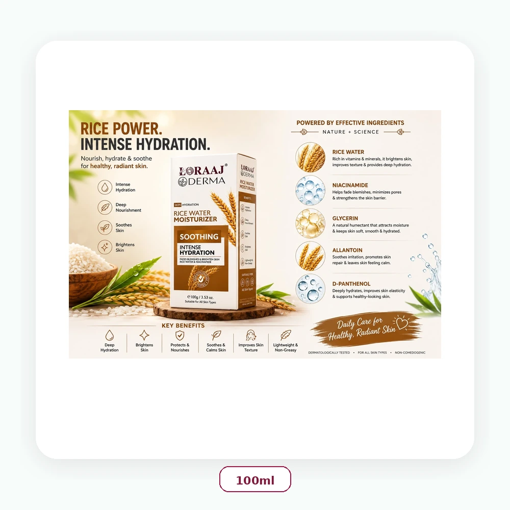 Loraaj Derma Rice Water Moisturizer 100ml