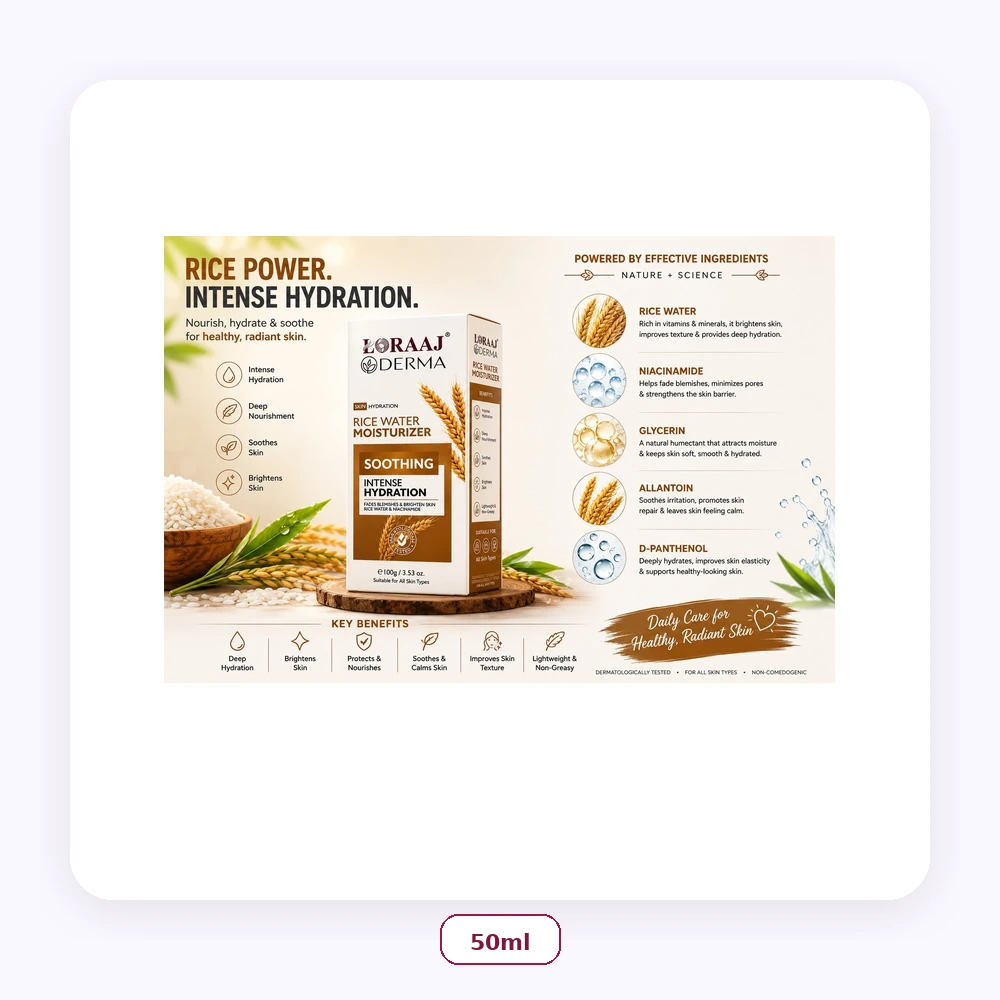 Loraaj Derma Rice Water Moisturizer 100ml
