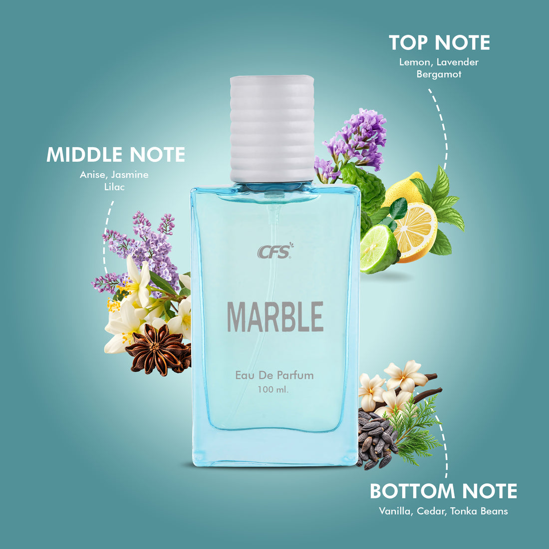 CFS Eau de Parfum Marble - Marble Blue 100ml